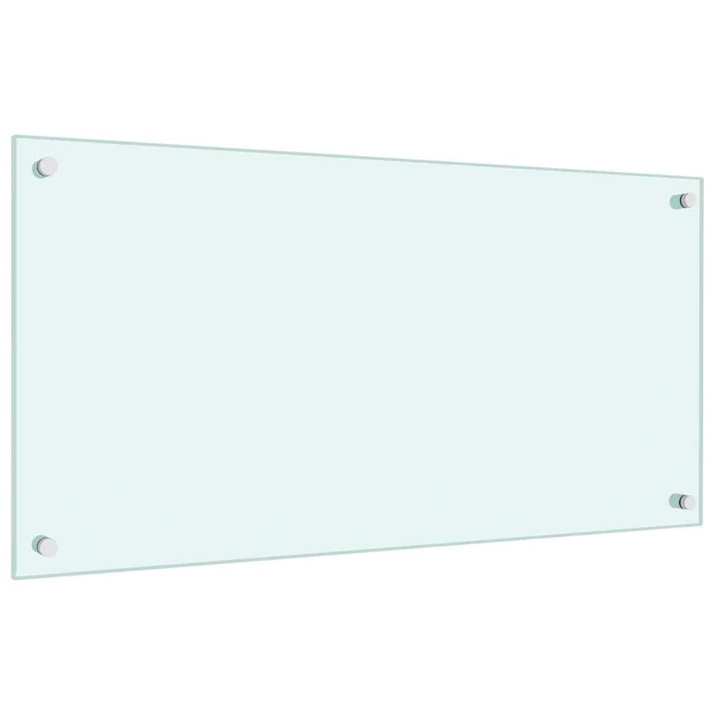 Generisch Küchenrückwände 2 STK. Weiß 80x40 cm Hartglas,Heim Garten,Küche Esszimmer,Küchenhelfer -utensilien-3315786