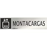Neutro CARTEL INFORMATIVO\"MONTACARGAS\" (INOX ADHESIVO 0.8MM) 5X20CM