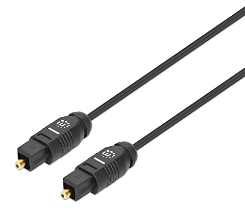 Manhattan 356060 OPTIC FIBER CABLE 1 M TOSLINK BLACK