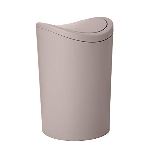 Kela Mülleimer, Metall, Dunkelgrau, 17 x 17 x 26 cm 4 TATAY Mülleimer Bad, 6L Kapazität, Polypropylen, BPA frei, Taupe. Maßnahmen 19 x 19 x 28 cm