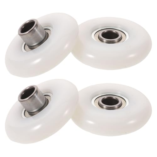 Roues de rameur en aluminium Ø 43 mm - Lot de 4 poulies de rechange pour fitness
