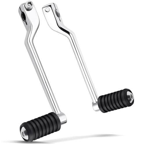 Amazicha Shifter Lever Pegs Stainless Steel Heel Toe Shift Lever Pegs Fit for Harley Touring Road Glide Street Glide Electra Glide 1988-later FL Softail 1986-later Tri Glide Trikes 2008-later Chrome