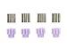 Mini 4WD 8T Metal & Plastic Pinion Gear Set TAM15289
