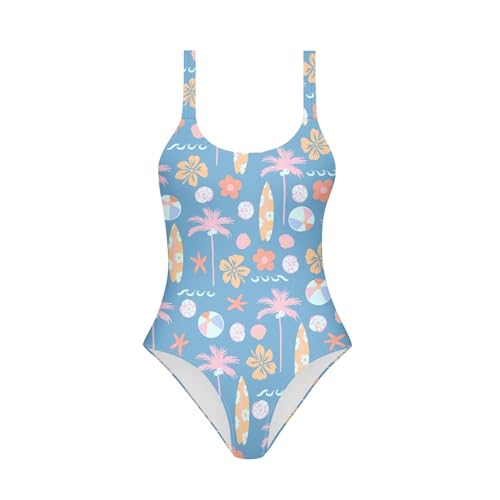 Image of Girls One Piece Swimsuits Kids Bathing Suit Swimwear Flamingo Summer Patterns for 7-18 Years Old