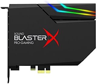 Sound BlasterX AE-5 Hi-Resolution PCIe Gaming Soundcard, DAC/Headphone amp (up to 600 OHM) with RGB-LED lighting strip for Computer / Gaming PC
