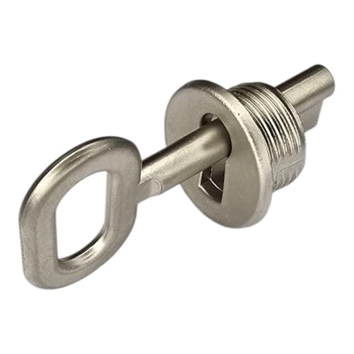 cyclingcolors 1 x nyckel + nyckelplatta 25 mm för möbellås – zamak, matt nickel – gör-det-själv möbelbeslag för renovering och restaurering