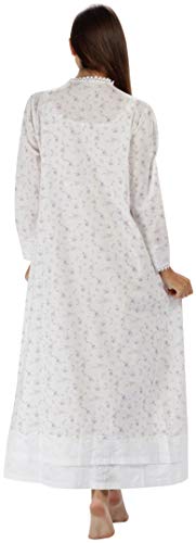 The 1 For U Dressing Gown - Long Womens Robe, Lilac Rose, Md #TOP1