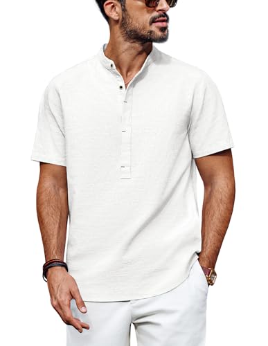 PJ PAUL JONES Herren Cotton Hemd Kurzarm