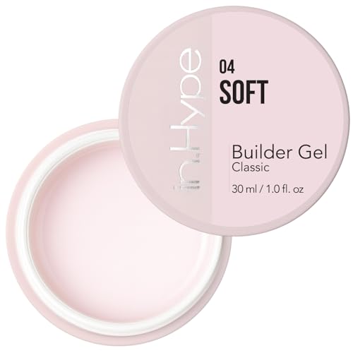 IN.HYPE UV/LED Professional Hard/Builder Gel for Nail Extension/Strengthening/Overlays File Off (Soft #4)
