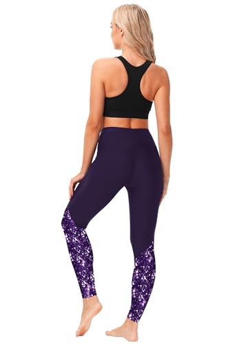 Image of AOBUTE Women Swim Pants UPF 50+ Rash Guard Pants High Waisted Swimming Leggings
