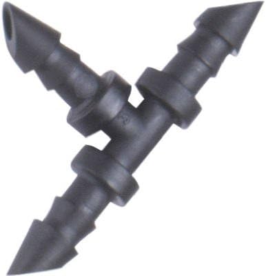 Rain Drip 307025B 1/4" Double Barbed Tee 25 Count