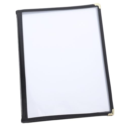 Alipis Bar Menu Holder Restaurant Menu Folder 6 Insert Pockets PVC Menu Book Inserts