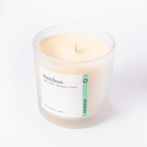 Vela Aromatica Perfumada Aroma de Bamboo 190g - MINERVA CANDLES