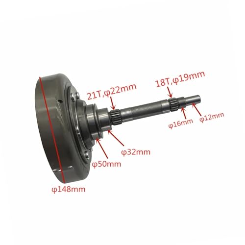 Carter d'embrayage robuste et arbre de transmission rigide pour Quad Hisun HS400
