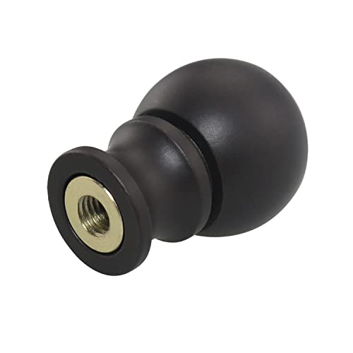 Dgbrsm 2Pcs Dual -Thread Lamp Finial Oil Rubbed Bronze Steel Ball Knob Lamp Shades Finials Cap Knob Lamp Decoration For Lamp Harp Holder #TOP3