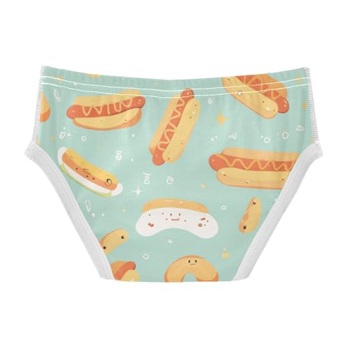 KLL Hot Dog Seamless Boys Toddler Soft Training Underwear Cute Children Undies2