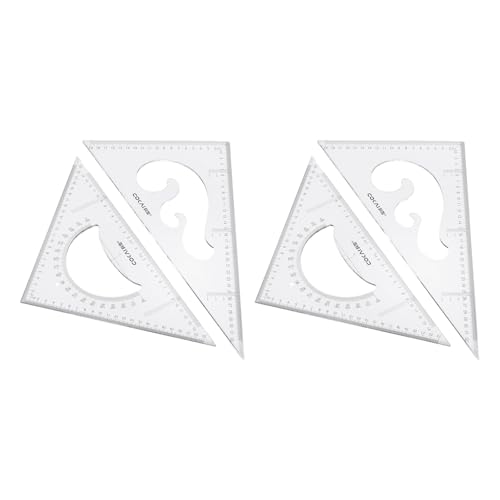 Règle triangulaire 35 cm en polypropylène pour dessin technique et fournitures de bureau scolaires