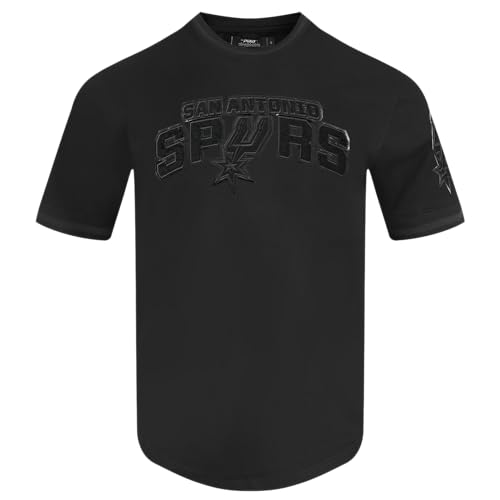 Camiseta San Antonio Spurs Pro Standard de hombre, ropa de moda urbana para ir al estadio en negro S