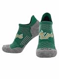 NCAA No Show Tab Socks - South Florida Bulls, Green/Gold, Medium