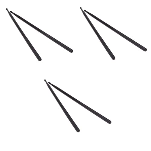 Baquetas Abaodam 3 pares para adultos, de nailon, ligeras para práctica y actuación miniatura 7