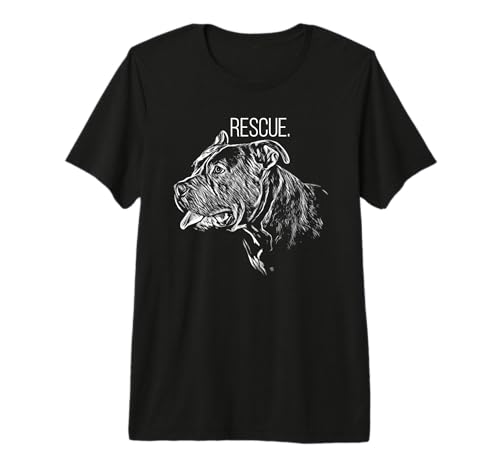 Pitbull Rescue Dog - Adopt Don't Shop - Save The Pitbulls Premium T-Shirt