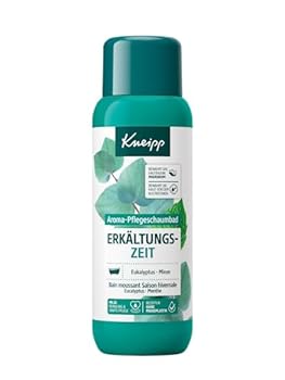 Kneipp Aroma-Pflegeschaumbad Erkältungszeit - Badezusatz mit natürlichen ätherischen Ölen aus Eukalyptus & Minz