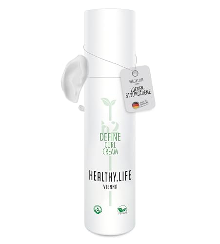 HLV – Crema para rizos definidos y flexibles – Antiencrespamiento, hidratante, nutritiva y contra el cabello encrespado, para un cabello brillante y flexible, 100 ml