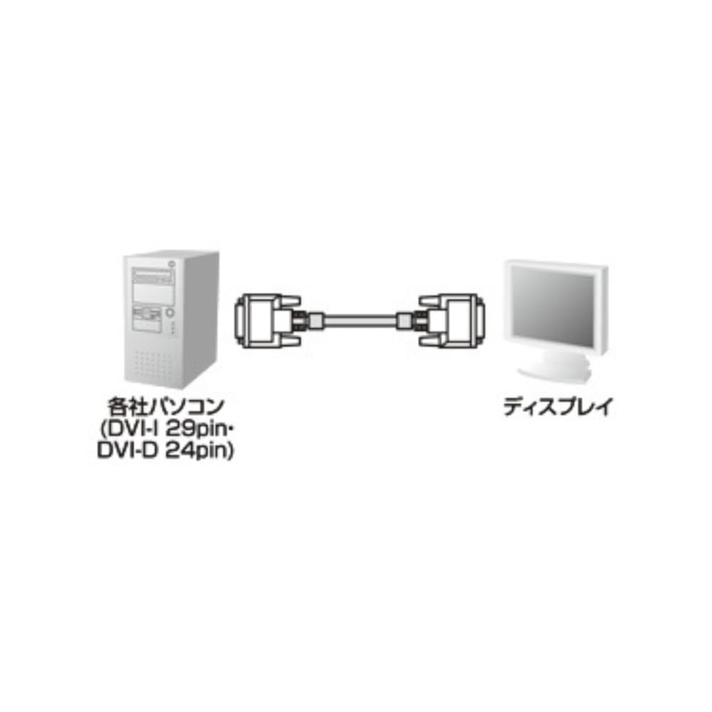 Amazon.co.jp: SANWA SUPPLY KC-DVI-100G DVIシングルリンクケーブル