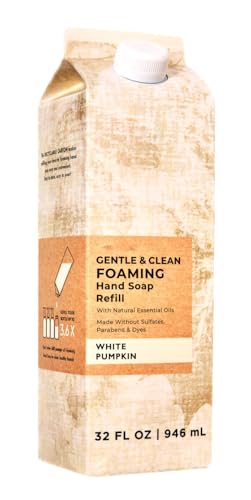 White Pumpkin Soap Refill - XL Size - 32 ounce Fall Pumpkin Foami...