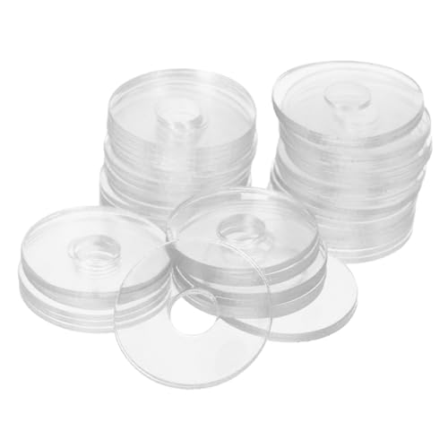 HEALSOPTHY 50piezas Juntas Transparentes Arandelas De Vinilo Para Fijación De Tornillos Juntas De Sellado Para Manijas De Ducha Uso Baño