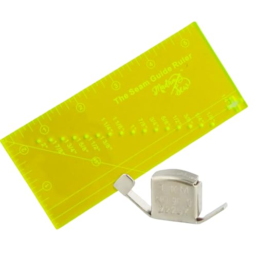 Madam Sew Seam Allowance Ruler & Magnetic Seam Guide for Sewing Machine…