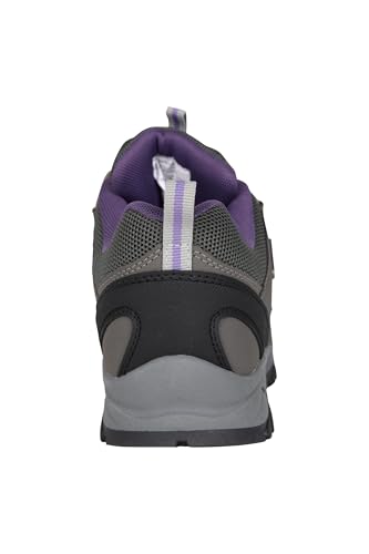 Mountain Warehouse Path Waterproof Womens Walking Shoes - Breathable Ladies Shoe, Mesh Lining, High Traction Sole Hiking Shoes - for Spring Summer, Trekking, Camping Dark Grey Adult Shoe Size 6 - Image 3