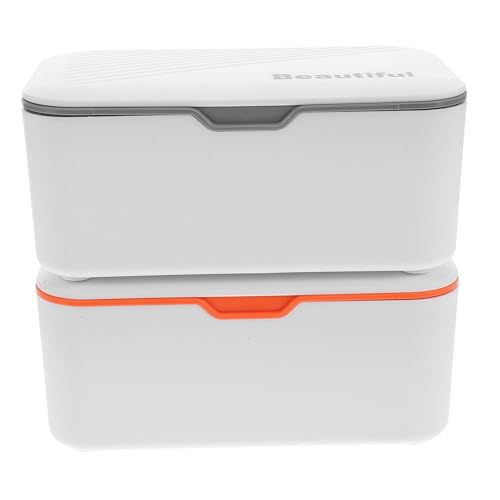 ERINGOGO 2-Pack Refillable Wet Tissue Box Sealed Dry Wipes Holder Living Room Kitchen Tissue Dispenser