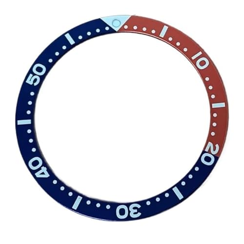 [SHLCZLYF] 1pc 38mm Watch Bezel Flat Aluminum Ring Insert with Sticker, 31.5-38mm Replacement Parts for Watch Modding