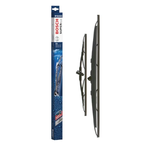 Image of Bosch SuperPlus SP 22/16 S - Front Windscreen Wiper - Set of 2 Replacement Blades, Comes with Pre-assembled Quick-Clip Adapter - 2 Blades, 550mm/400mm - Only for right-hand drive (UK)