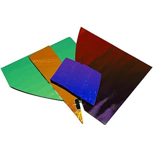 1/4 Lb CBS Dichroic Scrap On Thin Black - 96 Coe