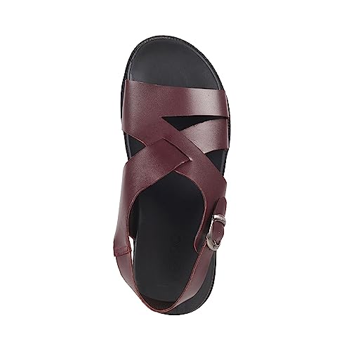 Image of Metro Men's Strappy Stylish Casual Everyday Faux Leather Sandal