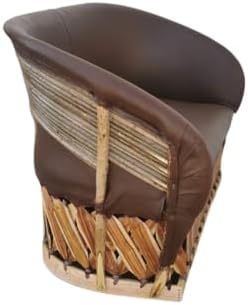 Love Seat Equipal Furniture Sofa Handmade by Equipales San Jose Red Color Mexican Furniture Traditional Style Ideal for Your Home, House, Garden, Restaurant, Hotel, Equipal