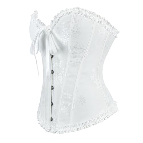 Generisch Body gainant pour femme - En dentelle - Push Up - Pour les festivités - Pour la sculpture du corps, Blanc., S