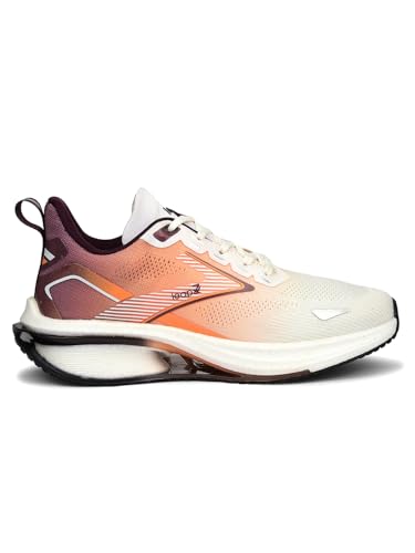 Image of Liberty Leap7x Moscow-6 Lacing Sports Running Shoes for Men - Tan | Comfortable and Durable Lace-Up Closure - Suitable for Lacing Walking, Gym, Jogging, Outdoor Shoes for Gents - Cushioned Footbed