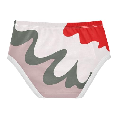 Girls' Underpants Kids Cotton Underwear Panties Briefs For Girl Age 2-8 Years Ocean Waves Geometric Patterns2
