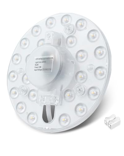 Universo Srl Ricambio LED Circolare Per Plafoniere – 12W, 6500K, 36 LED, 220V, Diametro 15 Cm, Con Magnete - 4