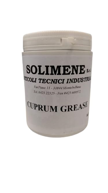 Solimene - Pasta antigripante de cobre, resistente hasta 1100 °C, para aplicaciones industriales de alta temperatura – Paquete de 1 kg