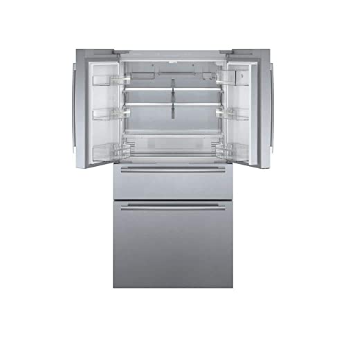 Bosch 800 Series B36CL80SNS 36 Inch Smart Freestanding Counter Depth 4 Door French Door Refrigerator with 20.5 cu. ft. Total Capacity in Stainless Steel (Bar Handle) on Fridge.com