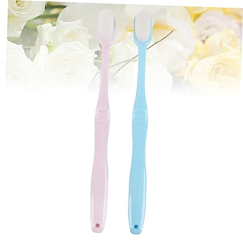 PACKOVE 2 Stück Weiche Zahnbürsten mit Ergonomischem Design Mundreinigung für Gesunde Zähne Blau Effektive Rutschfester Griff Langlebig und Sicher Anwendung – Bild 6