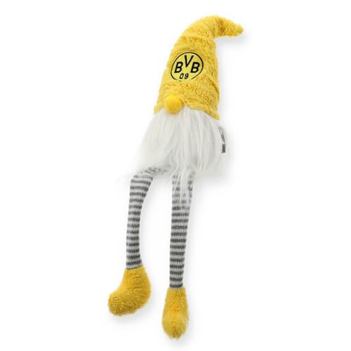 BVB Sitzwichtel, Weihnachtsdekoration, 46 cm, Gelbe Zipfelmütze mit...