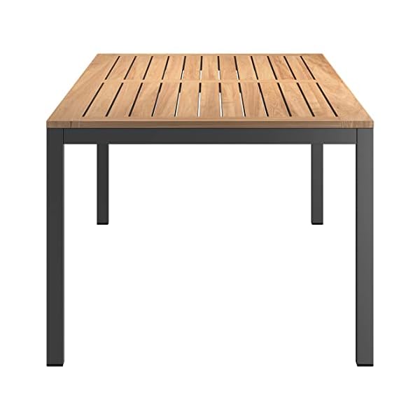 Patioco Gartentisch Teakholz & Aluminium Anthrazit