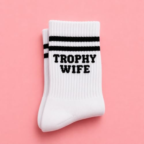 Crewzies Trophy Wife Socks for Women, Funny Gifts for Wife - image 5