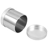 GATHINESS Bodenprobenentnahmegerät aus Edelstahl mit Deckel Bodenprobensonde 70×52mm Tragbar und Feldtauglich für Garten und Labor Sichere Probenaufbewahrung