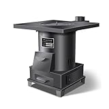 Estufa de Leña Pequeña Horno de Doble Cara con Cenicero Ideal para Calefacción, Camping y Cocina(B)